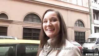 Myrna Joy Big Tits Bartender Public Flash